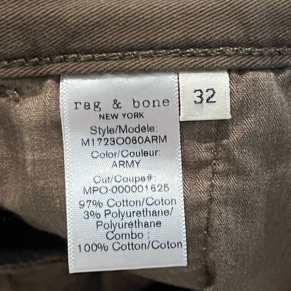 Rag & Bone Fit 2 Mid-Rise Chino Slim Fit Pant - Picture 3 of 3